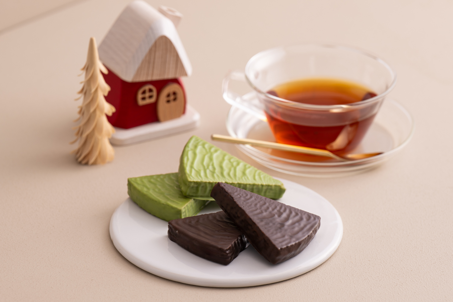 ゴーフレール チョコレートがけ