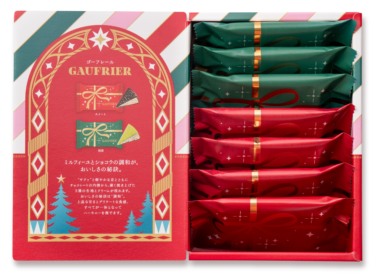 クリスマス ゴーフレール（開き）